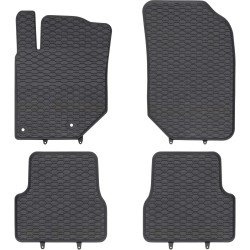 Tappetini per auto Geyer& Hosaja per Opel Corsa F dal 2019 in poi su misura in gomma | Materiale resiste | Superficie antiscivolo | Impermeabile